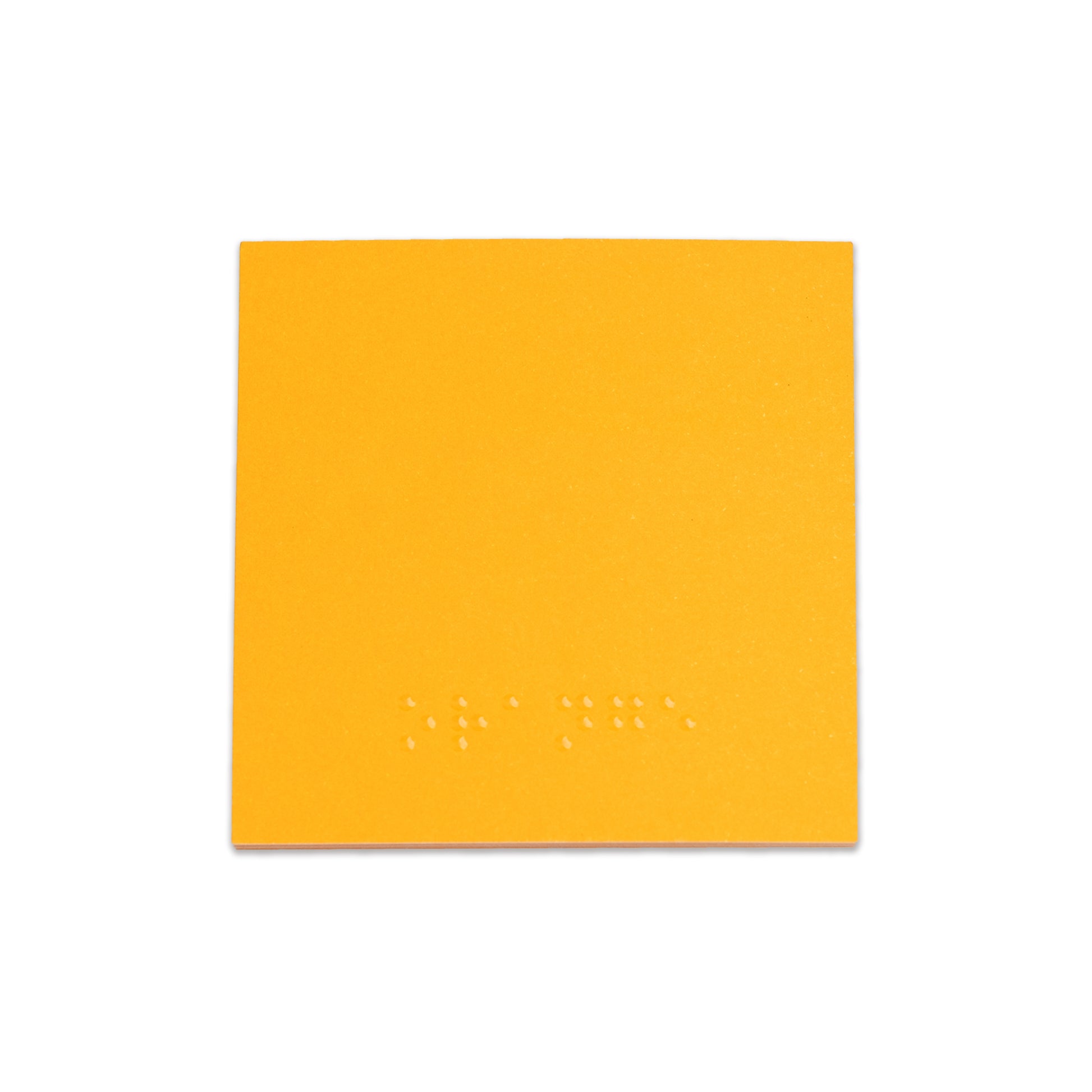 Orange Sticky Note with Orange in Braille