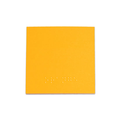 Orange Sticky Note with Orange in Braille