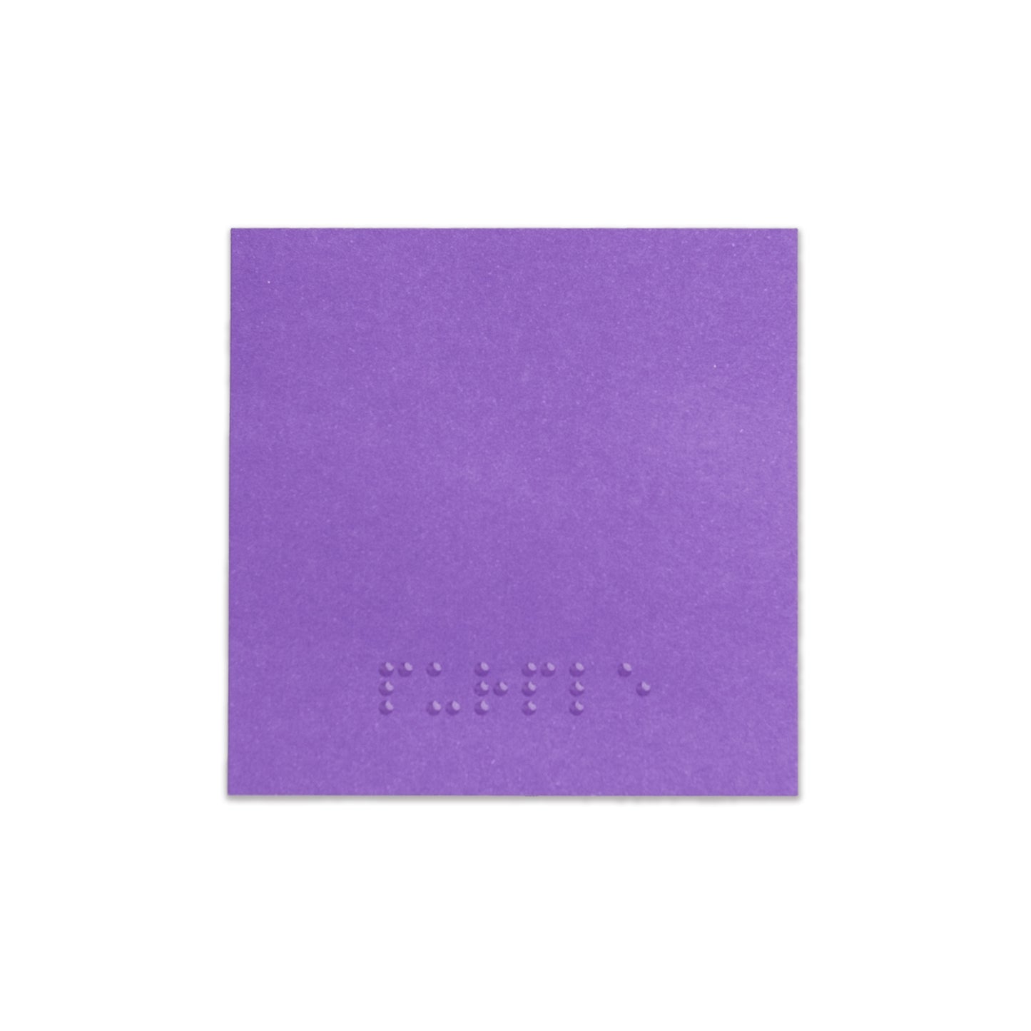 Purple Sticky Note with Braille