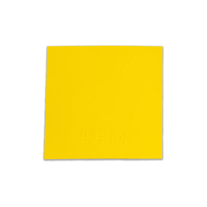 Yellow Sticky Note with Yellow in Braille